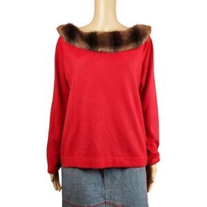 Designer Originals red sweater for trim